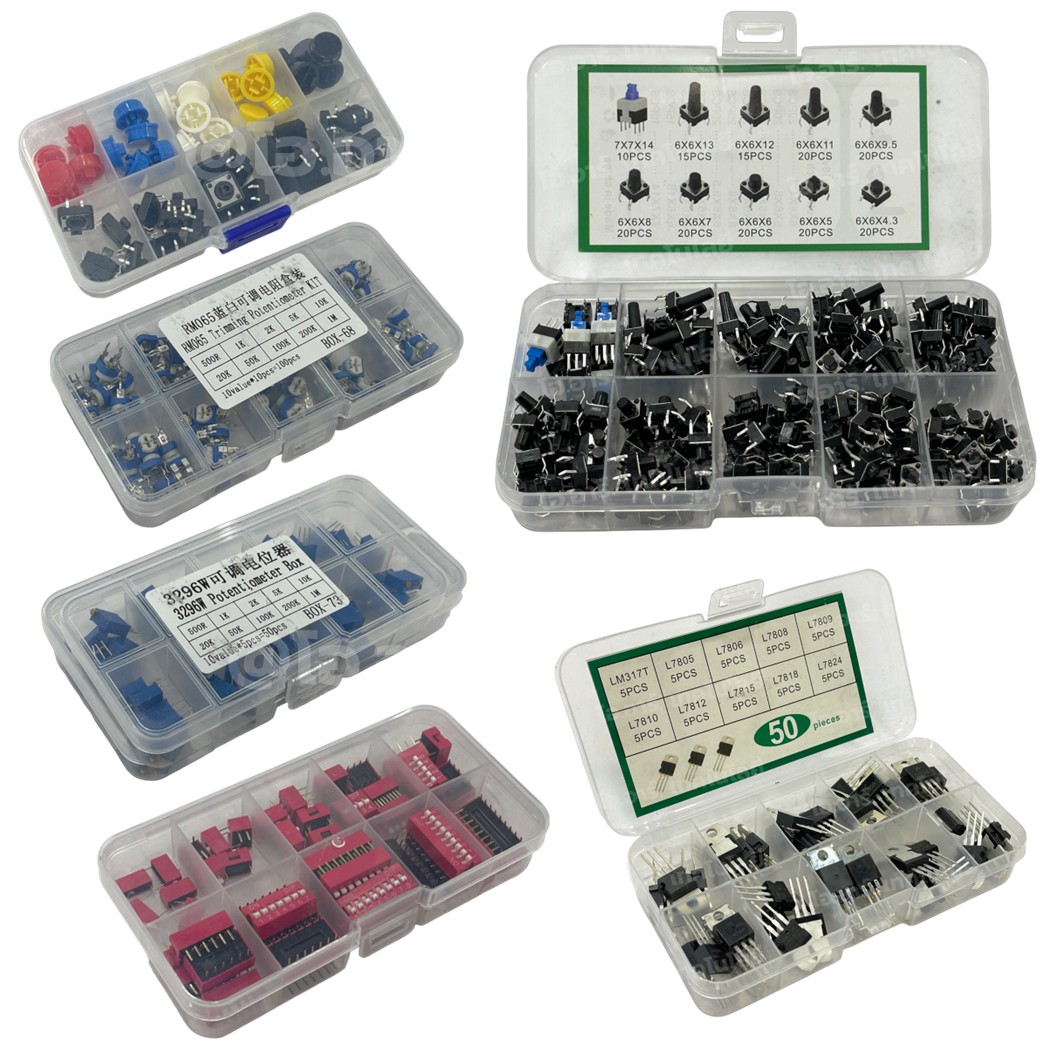 M3-910-Brass ชุดเสาทองเหลือง นอต สกรู M3 910ชิ้น 910Pcs M3 Hex Brass Standoff + Nut + Screw kit เสายึดแผ่นปริ้น เสารองบอร์ด ขารองบอร์ด เสารองแผ่น PCB