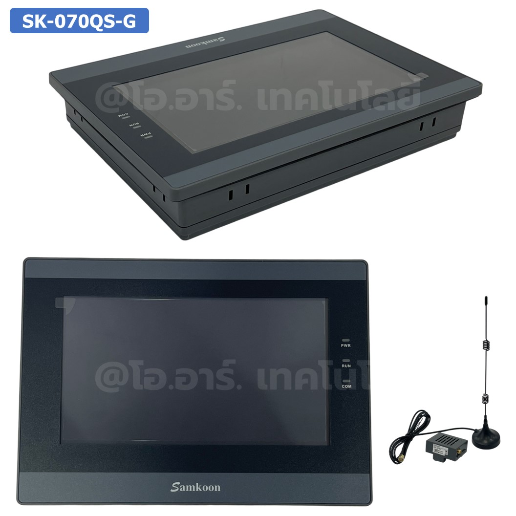 SAMKOON HMI SK-070QS-G + WiFi module IoT จอทัชสกรีน 7.0" HMI Touch Screen 7.0" รองรับ Ethernet, WiFi module IOT (Human Machine Interface)