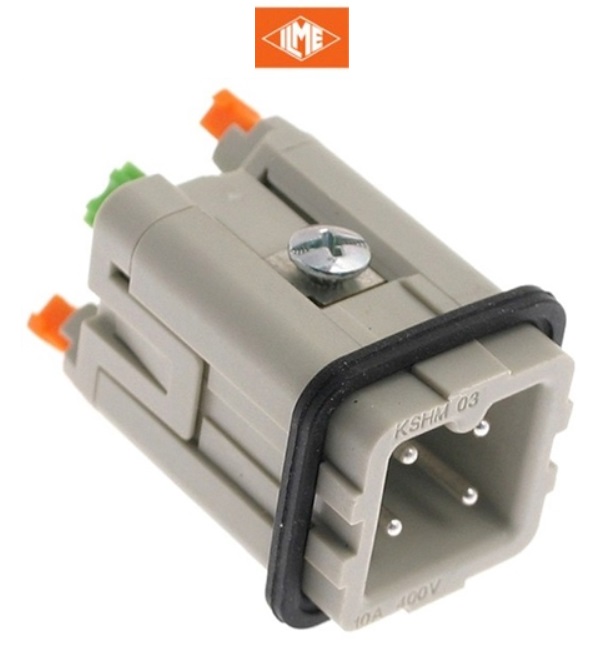 CKSHM03 Squich Spring Insert Male 3Pin, 10A,250V "ILME"