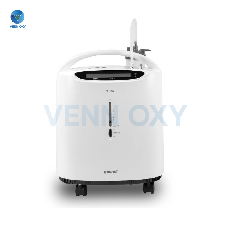 เครื่องผลิตออกซิเจน 3 ลิตร Yuwell 8F-3AW พ่นยาได้ - รับประกันศูนย์ไทย 3 ปี