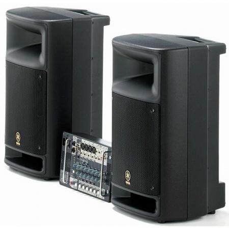 Yamaha ดเครื่องเสียง Portable PA System พร้อม Powered Mixer 250 W รุ่น STAGEPAS 500