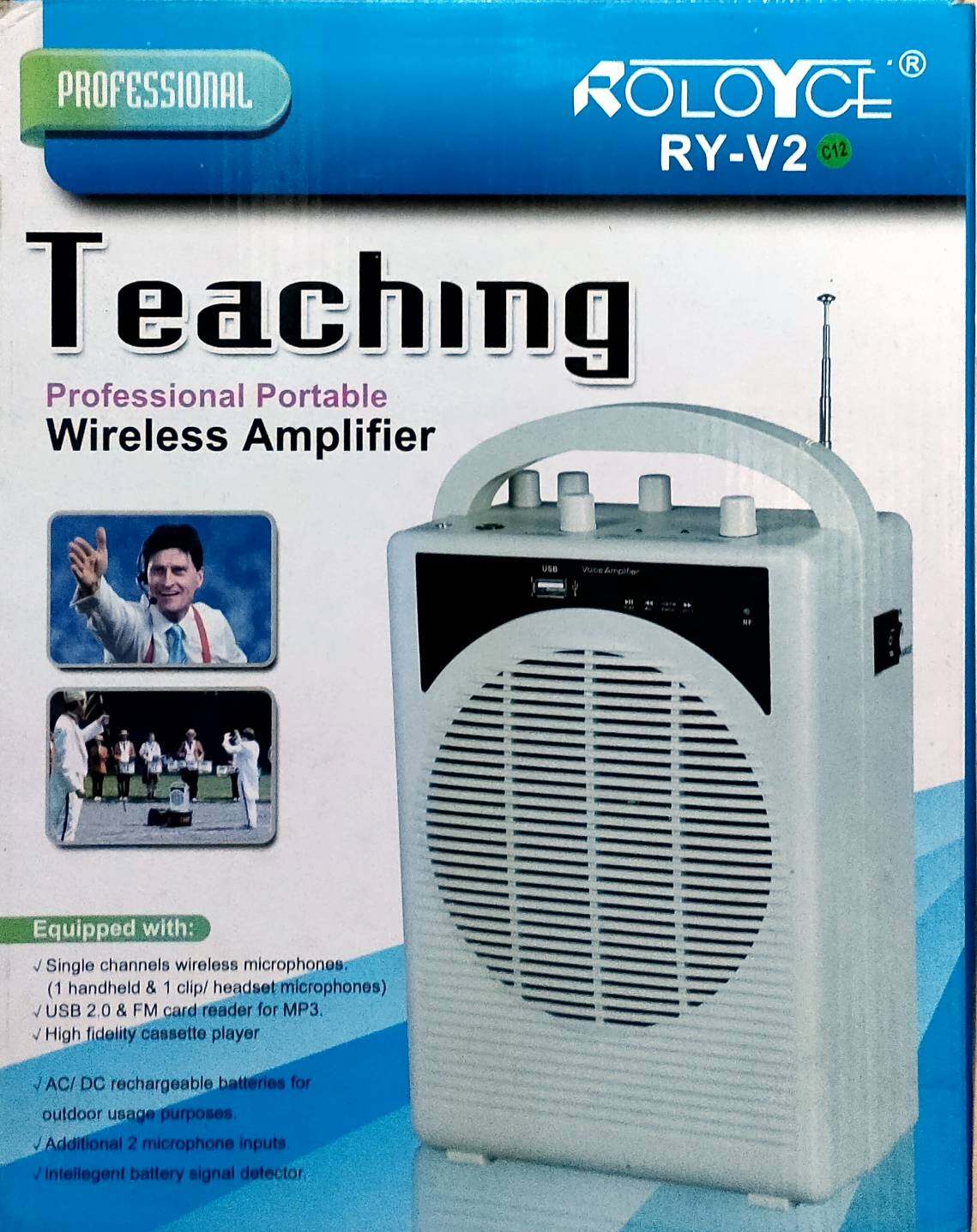 TEACHING RY-V2 เป็นไมค์คล้องหูและหนีบปกเสื้อ