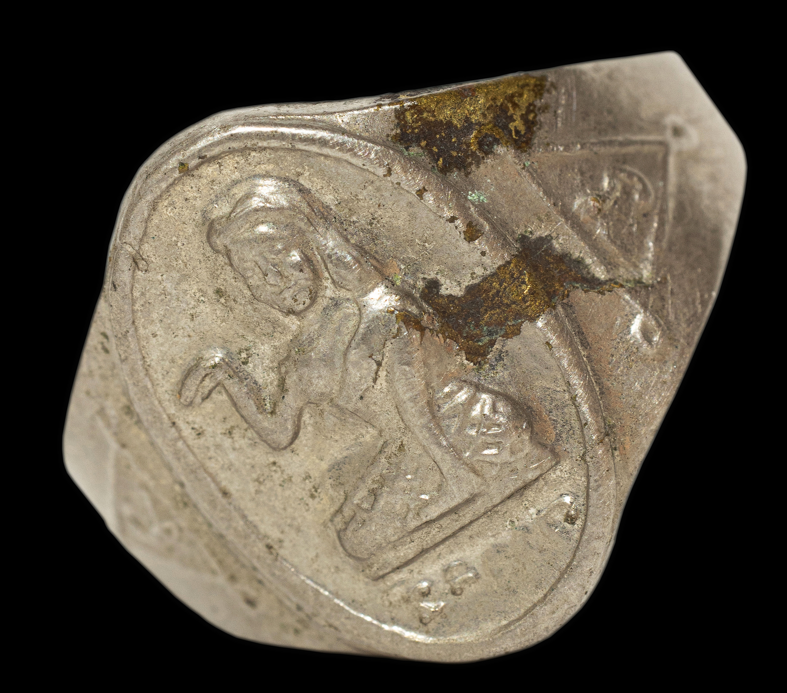 แหวนนางกวักหลวงพ่อกวย วัดโฆสิตาราม รุ่นผูกพัทธสีมา เนื้อทองเหลืองชุบนิเกิ้ล ปี 2521