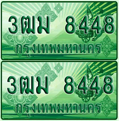 ป้ายประมูล 8448 เลขรถ 3ฒม 8448 กระบะแคป (4)
