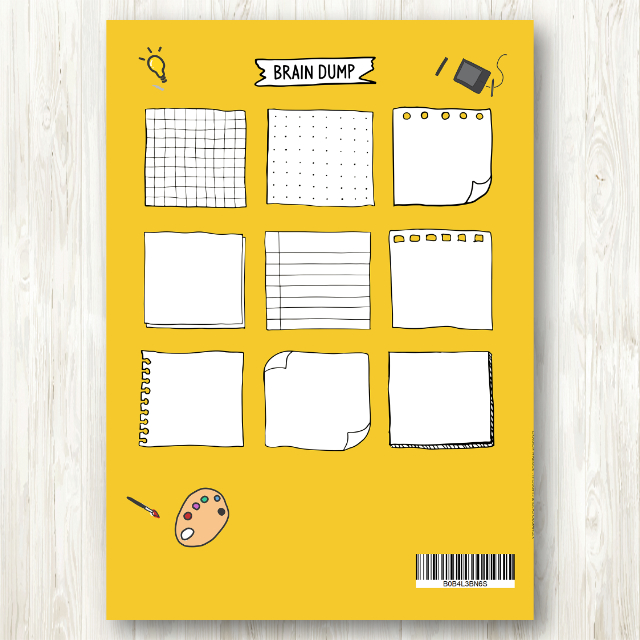 สมุดโน๊ต Brain Dump Journal (Ideas & Thoughts Organizer)