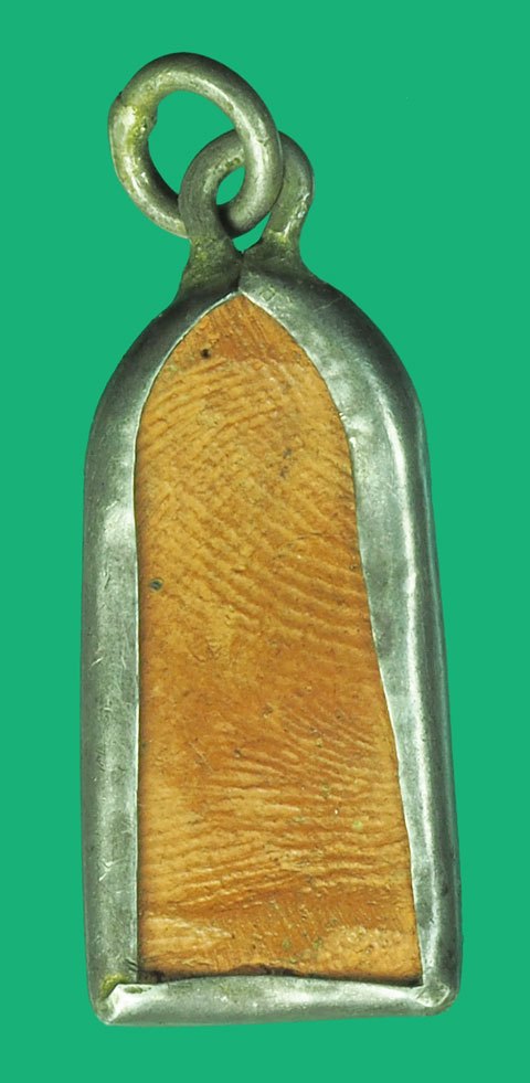 *38446 พระลีลา หลวงพ่อหอม วัดบางเตยกลาง ปี 2485 ปทุมธานี เลี่ยมจับขอบเงิน(แจก ยุคสงครามอินโดจีน) 9.1