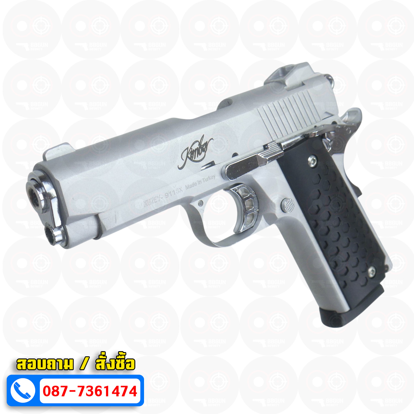 แบลงค์กัน KUZEY 911SX Kimber 4 นิ้ว สีเงินด้าน Blank Gun