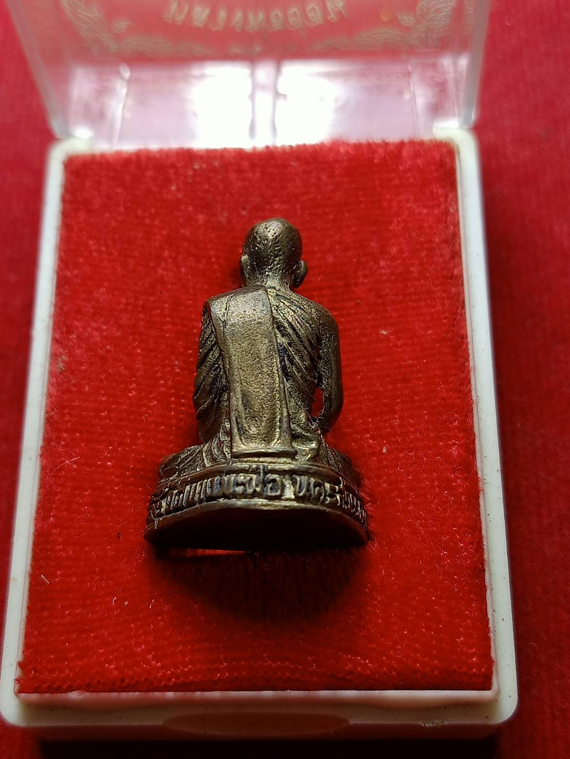 รูปหล่อหลวงพ่ออ่อน วัดบางมะฝ่อ จ.นครสวรรค์ ปี 2534 พร้อมกล่อง (SKU-07042)