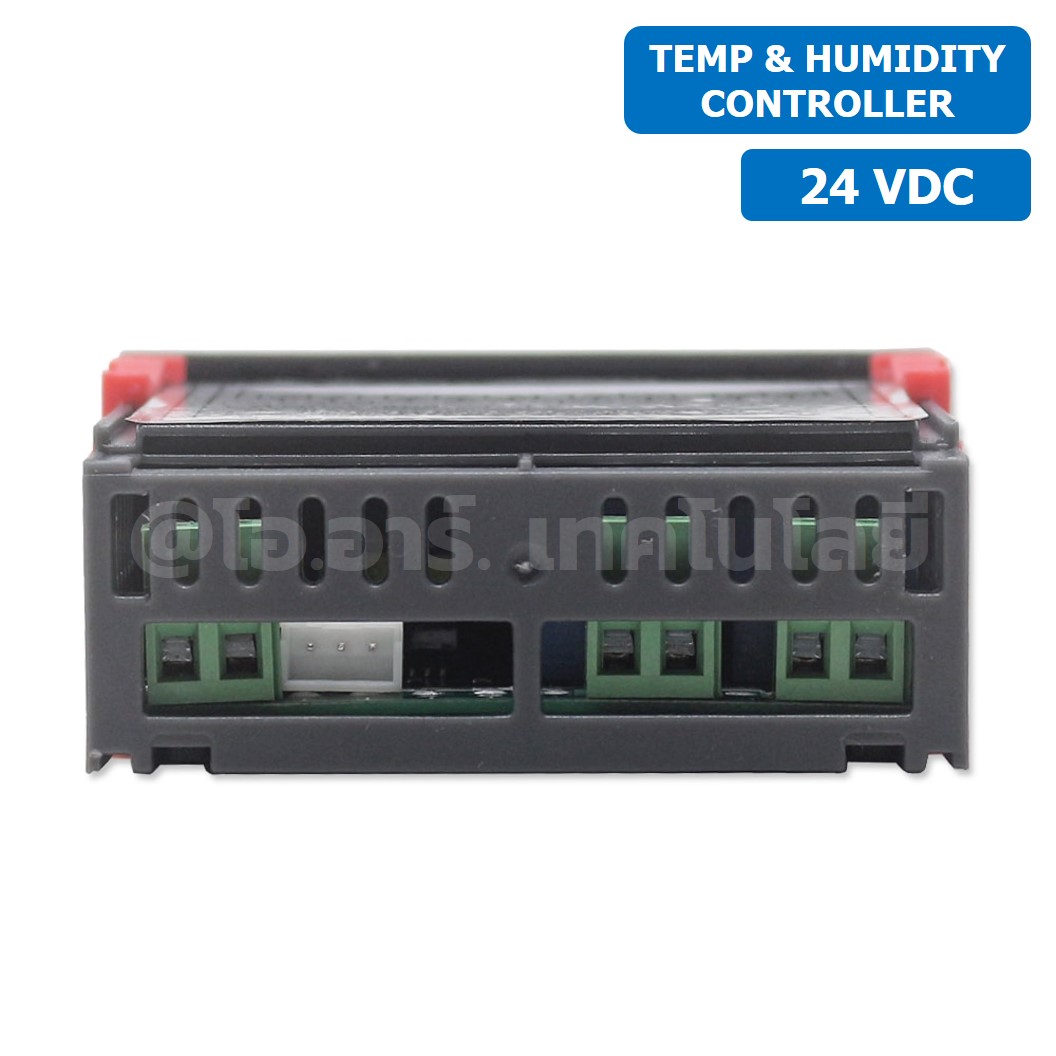 STC-3028 24VDC เครื่องควบคุมอุณหภูมิและความชื้น Dual Digital Temperature and Humidity Controller
