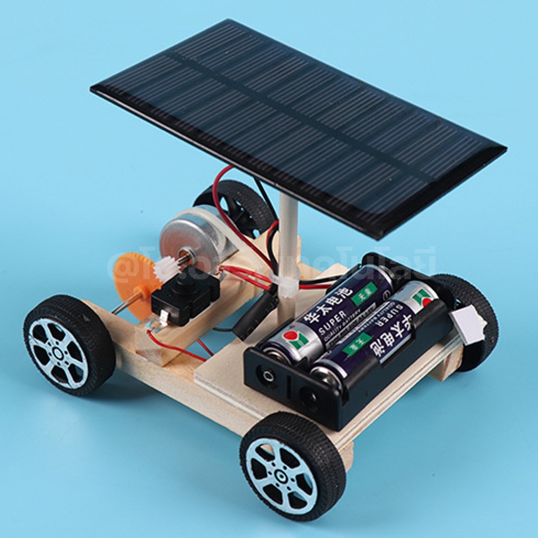 ZP006 ชุดเรียนรู้ ชุดประกอบไม้ รถพลังงานแสงอาทิตย์ Solar Car kit Wooden Education Kit STEM รถโซล่าเซลล์ ของเล่นเสริมทักษะ เสริมพัฒนาการ