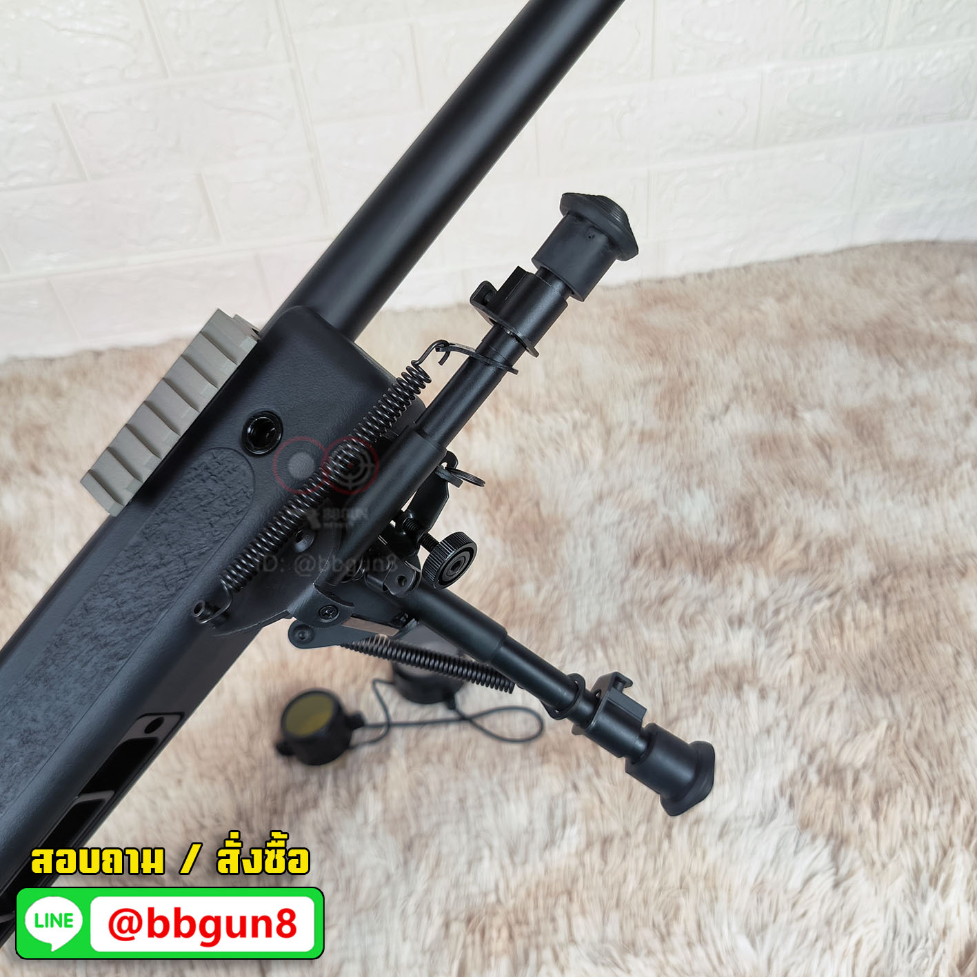 CYMA CM.700A M40A5 สีดำ สไนเปอร์ บีบีกัน (พร้อมอุปกรณ์ กล้องสโคป ขาทราย สปีดโหลดเดอร์ แส้ทำความสะอาด กระสุน)