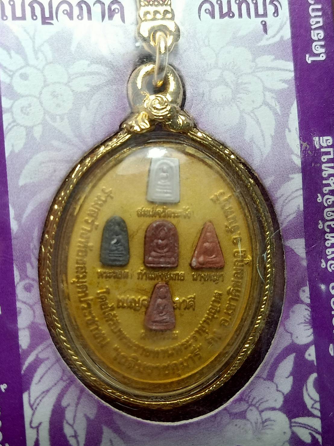 เหรียญพระผงเบญภาคี หลวงพ่อเขียน วัดกะทิง จ.จันทบุรี (SKU-12683)