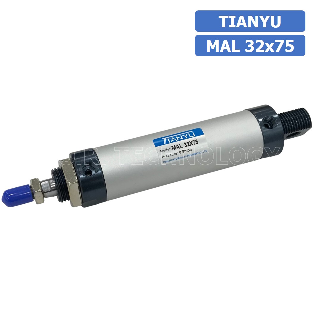(1ชิ้น) กระบอกลม ขนาดเล็ก รุ่น MAL 32x75 (Mini Air Cylinder Series) Pneumatic Cylinder กระบอกลมนิวเมติก