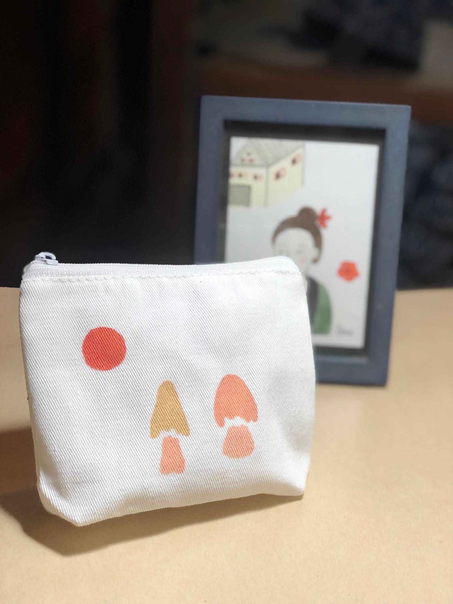 กระเป๋าใส่เหรียญลายเห็ด (คละลาย)