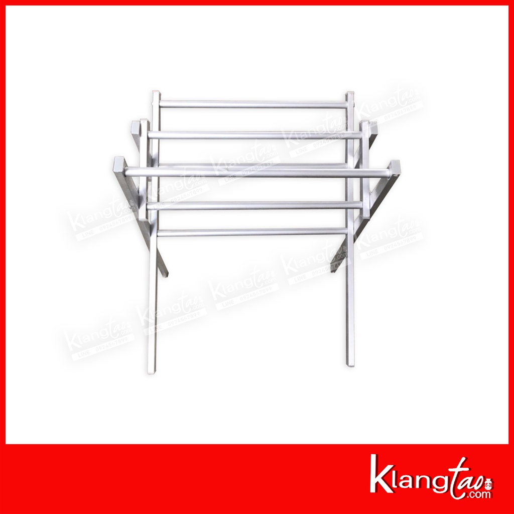 ราวตากผ้าพับได้ รุ่น R60-No.1 ยาว 45 cm. ราวแขวนผ้า ราวตากผ้า ขนาดเล็ก ราว 6 เส้น