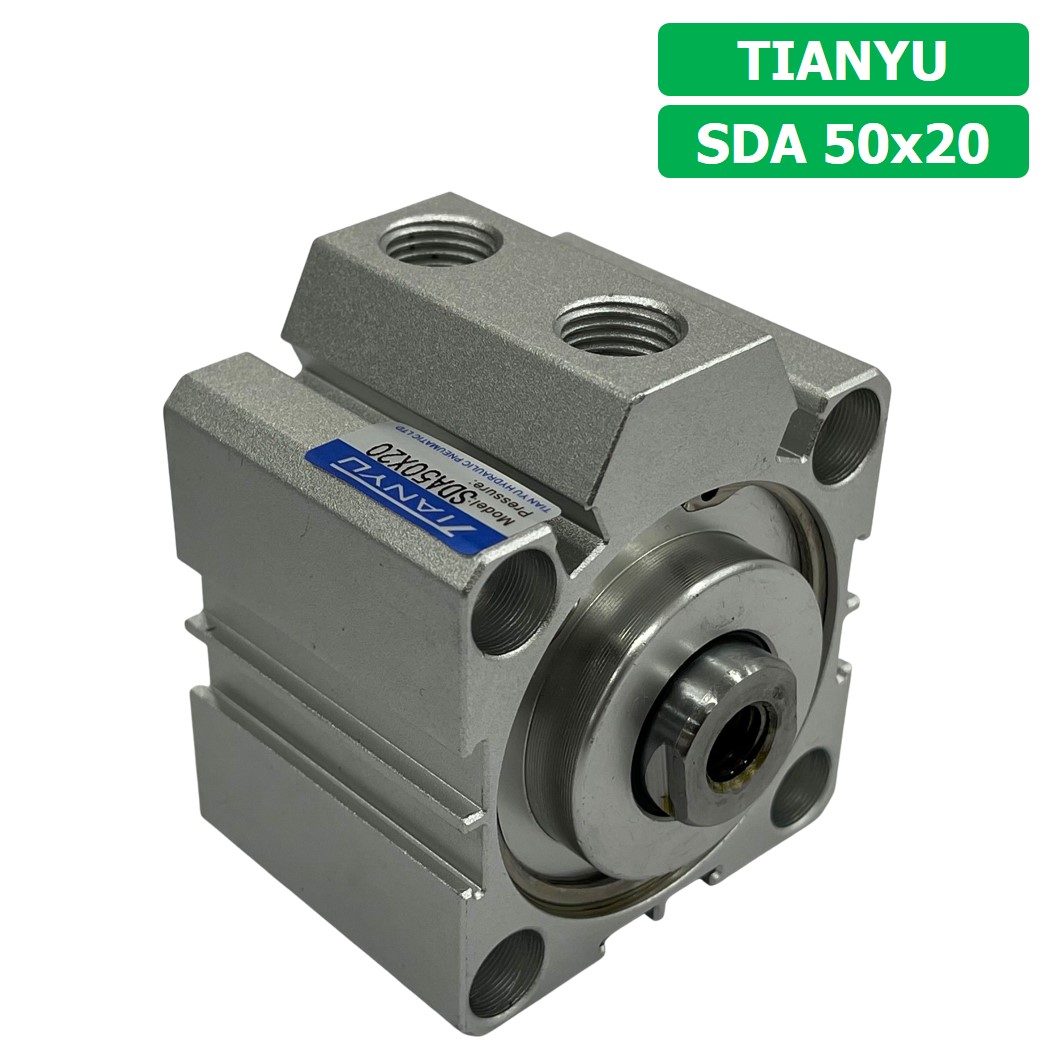 (1ชิ้น) SDA 50x20 กระบอกลมคอมแพค กระบอกลม รุ่นคอมแพค Compact Air Cylinder SDA Series แบบคอมแพค