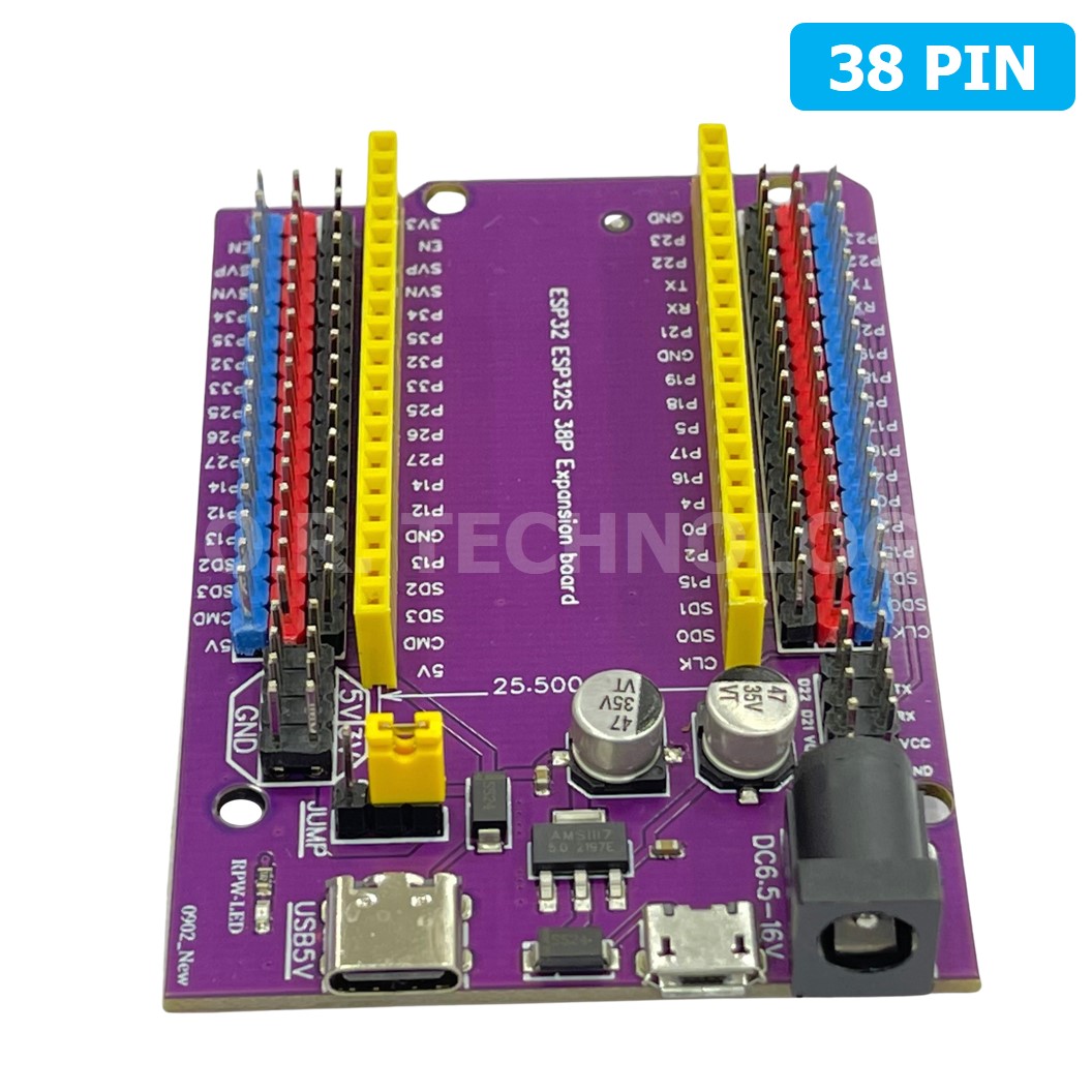 (1ชิ้น) NA710 ฐานรองบอร์ด ESP-32 38ขา ESP-32S Base 38Pin บอร์ดเสริม บอร์ดขยายขา ฐานรอง ESP32 ESP32S Baseboard