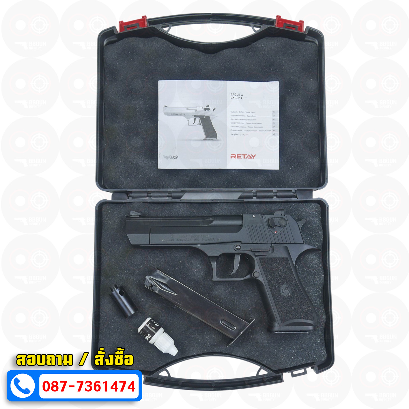 แบลงค์กัน RETAY EAGLE X Desert Eagle สีดำ Black BLANK GUN