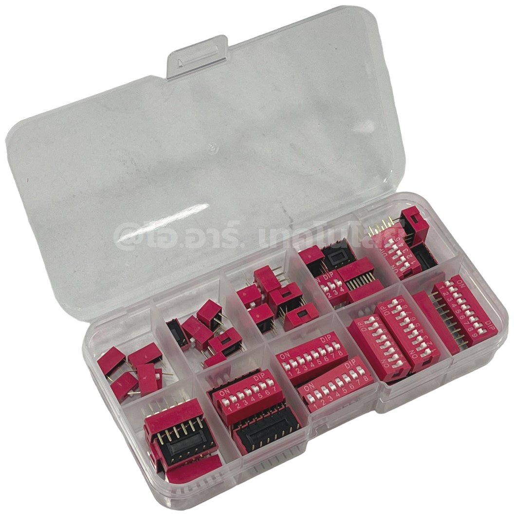 ชุดตัวต้านทานปรับค่าได้ VR/ชุดสวิทช์ปุ่มกด(กดติด-ปล่อยดับ)/ชุด DIP switch ดิฟสวิทช์/ชุดฟิวส์/ชุดปุ่มกด/ชุดหลอดไฟ LED/ชุดตัวเก็บประจุ Capacitor