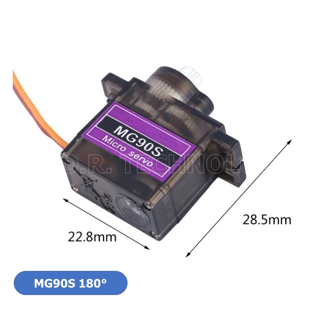 (1ชิ้น) AA221 เซอร์โวมอเตอร์ MG90S 180 องศา normal quality