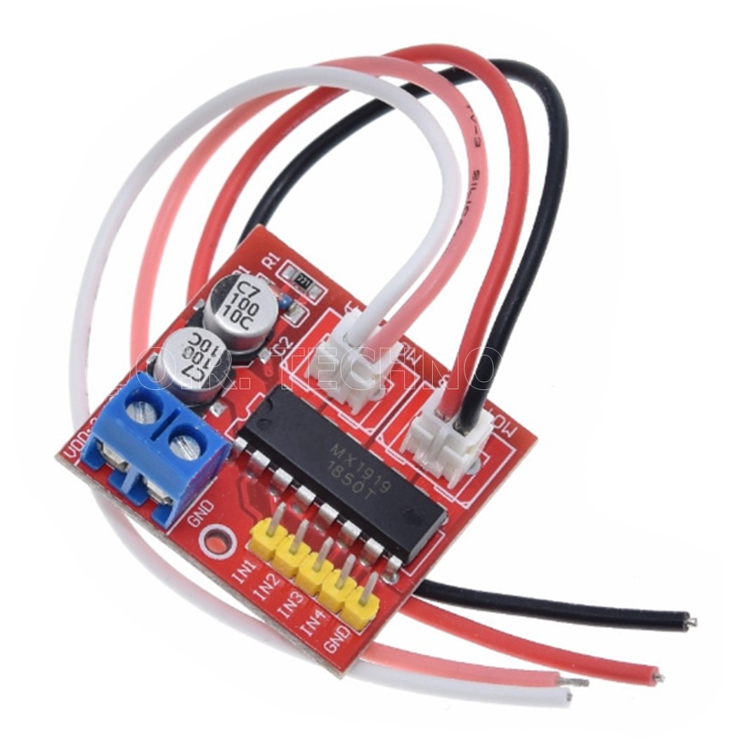 (1ชิ้น) AA473 โมดูลขับมอเตอร์ สเต็ปเปอร์มอเตอร์ บอร์ดไดรเวอร์ 2.5A Dual Bridge Brushed DC Motor Drive Controller Board Module