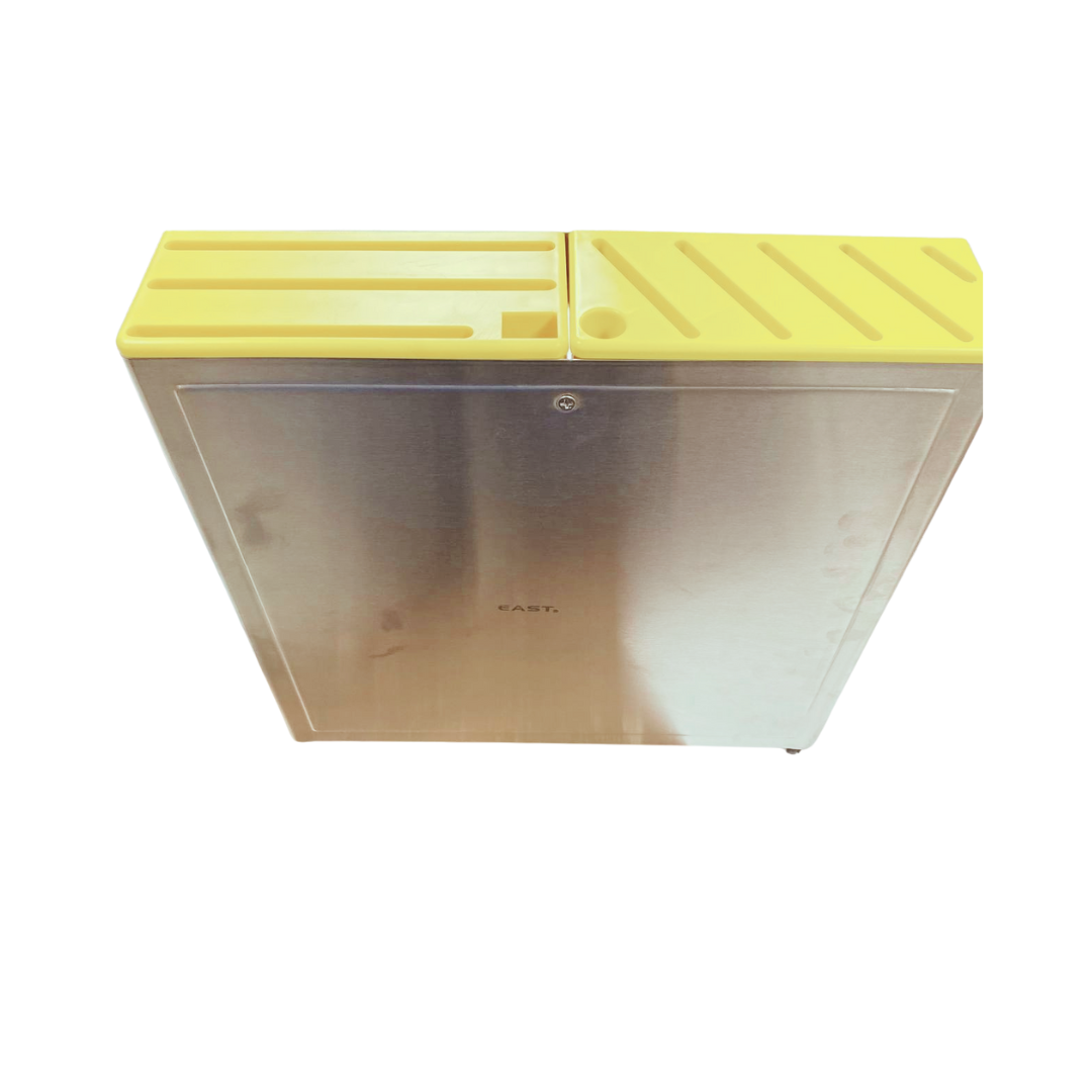 KB-2Y กล่องสเตนเลสเก็บมีด ฝาสีเหลือง
