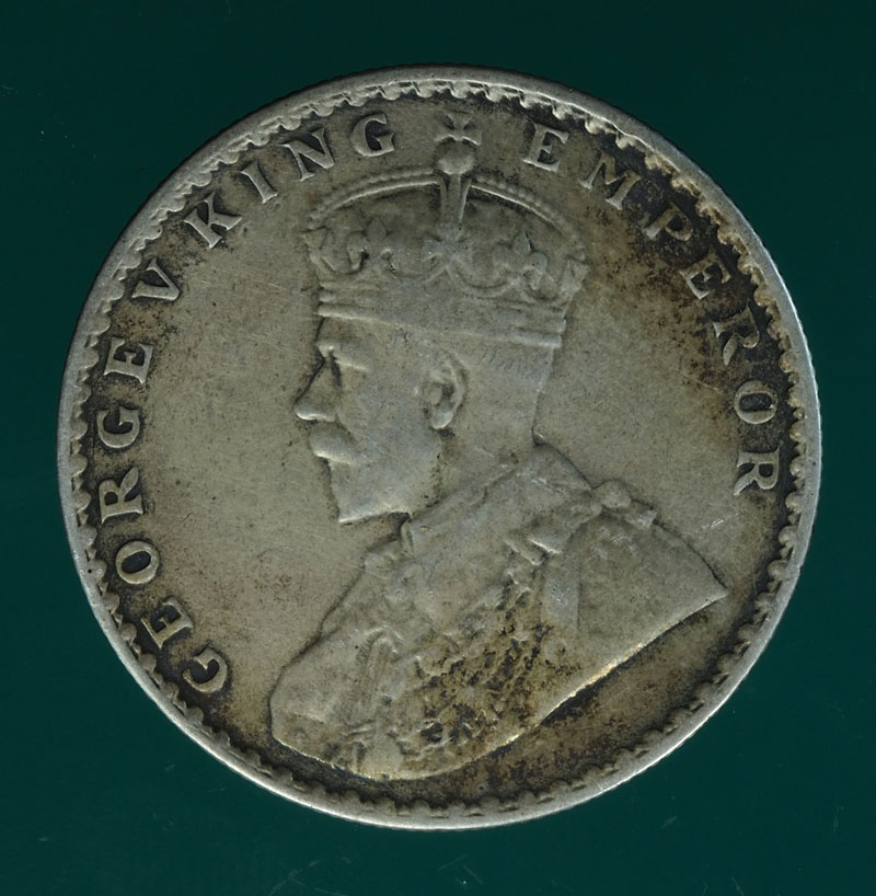 *28606 เหรียญกษาปณ์ประเทศอินเดีย วันรูปี ปี ค.ศ.1912 เนื้อเงิน 16