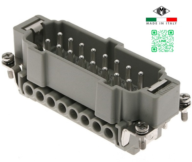 CNEM16T Insert Male, 1-16P+E, 16 Pin, 16A ILME