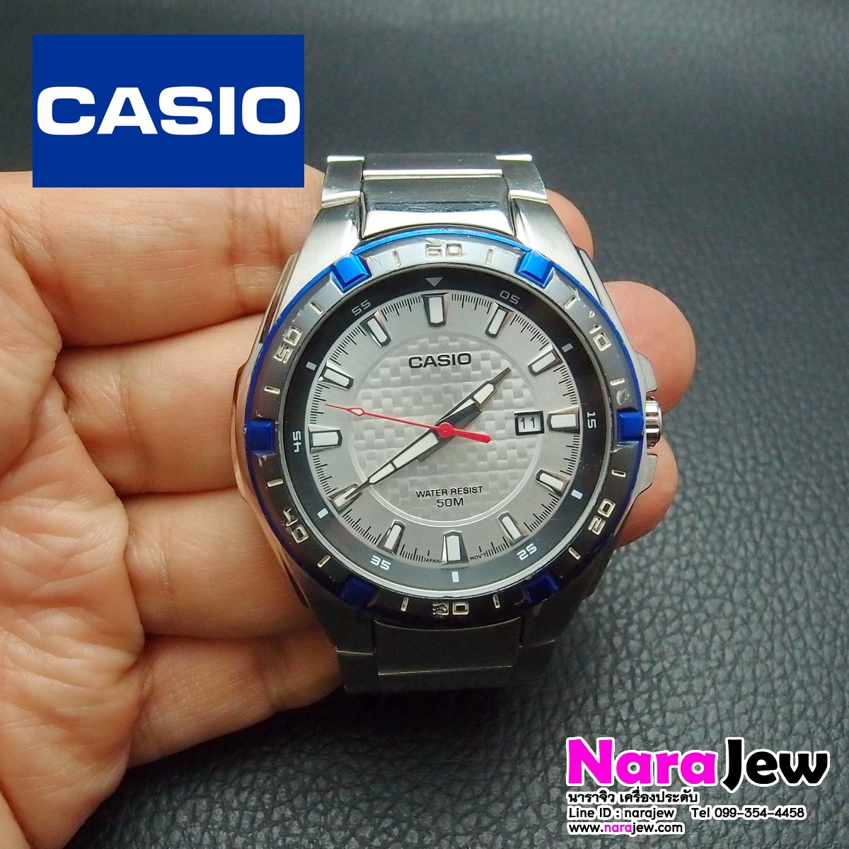 นาฬิกา Casio รุ่น MTP-1306 นาฬิกาหลุดจำนำ **เรือนนี้ข้อมือ 15.5 ซม**