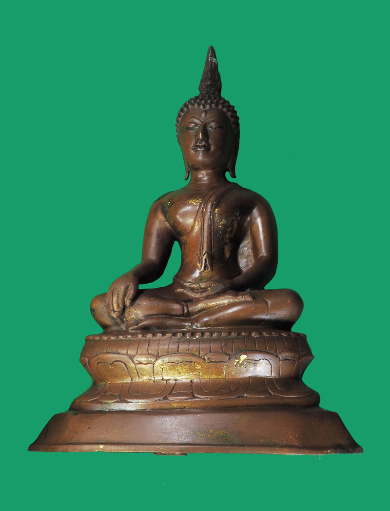 *32906 พระบูชารัชกาล ปางมารวิชัย ขนาดหน้าตัก 5 นิ้ว เนื้อแดง