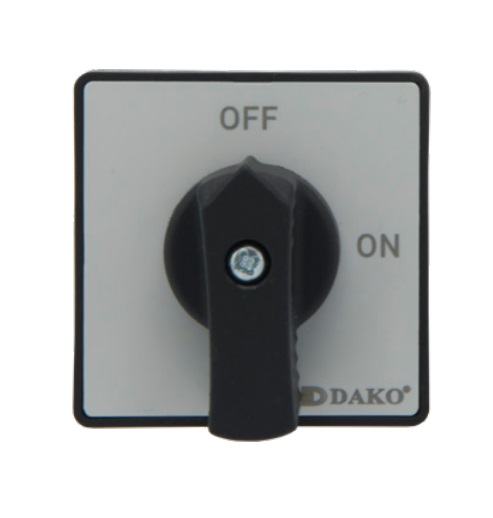 DCS-FN-1423 ซีเล็คเตอร์ เปิด-ปิด 16A 48x48 (OFF-ON SWITCH)3 POLE 2 STAGE"DAKO"
