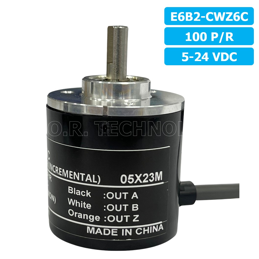 (1ชิ้น) E6B2-CWZ6C 100P/R 5-24VDC โรตารี่เอ็นโค้ดเดอร์ ROTARY ENCODER (INCREMENTAL)