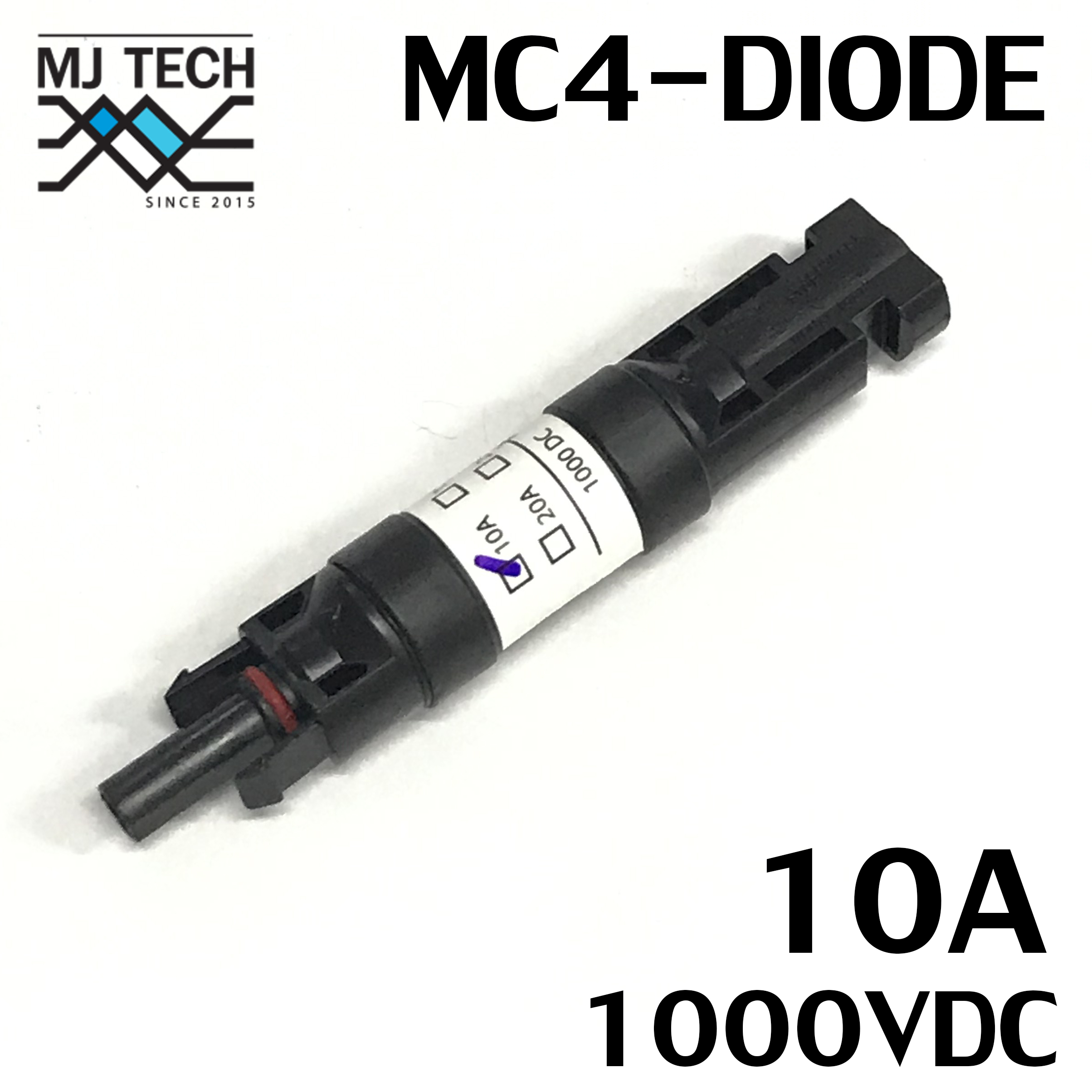 ไดโอด MC4-Diode สำหรับการต่อขนาน 1000V DC รุ่น MC4-Diode 10A