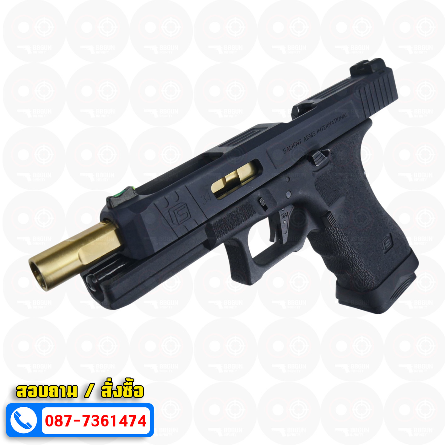 บีบีกันอัดแก๊ส AW Custom SAI Tier One G34 BB GUN