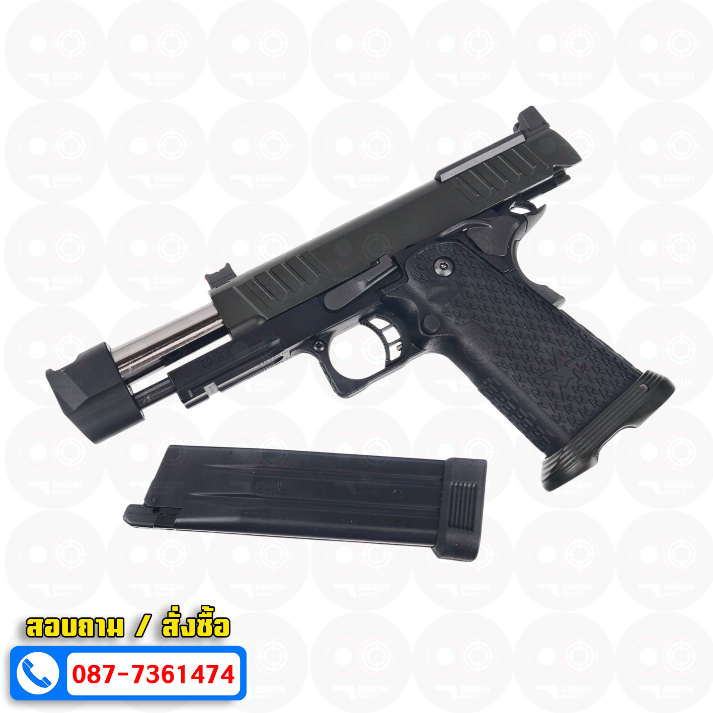 บีบีกันอัดแก๊ส ARMY R611-2 EMG Staccato P Comp 2011 VIP Grip BB GUN