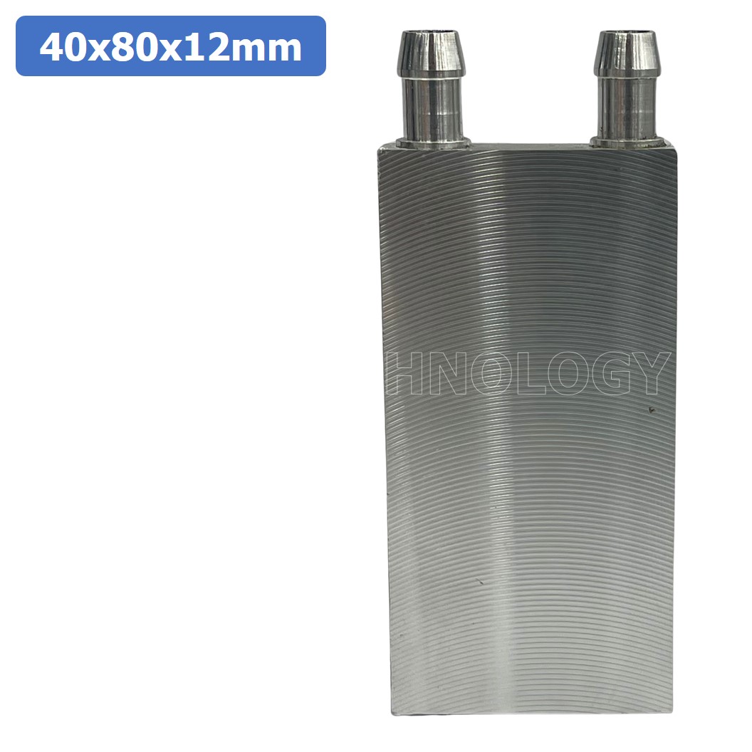 (1ชิ้น) NA562 บล็อกน้ำระบายความร้อน ขนาด 40x80x12mm บล็อกน้ำ อลูมิเนียมบล็อก Water Cooling Head Water Cooling Plate Aluminium block 40*80*12mm แผ่นร้อนเย็น