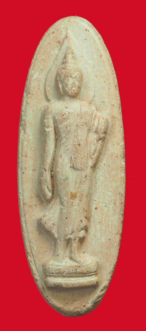 ขายอล้ว*35611 พระพุทธลีลา 25 พุทธศตวรรษ ปี 2500 เนื้อดิน 9.1