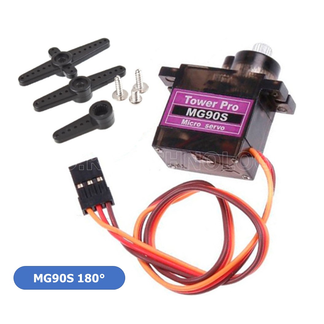 (1ชิ้น) AA221 เซอร์โวมอเตอร์ MG90S 180 องศา normal quality