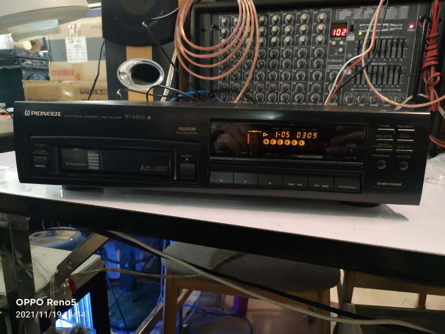 PIONEER PD-M 502 (ส่งฟรี ยกเว้นเขตพิเศษ) MADE IN JAPAN ใส่CD ได้ 6 แผ่น