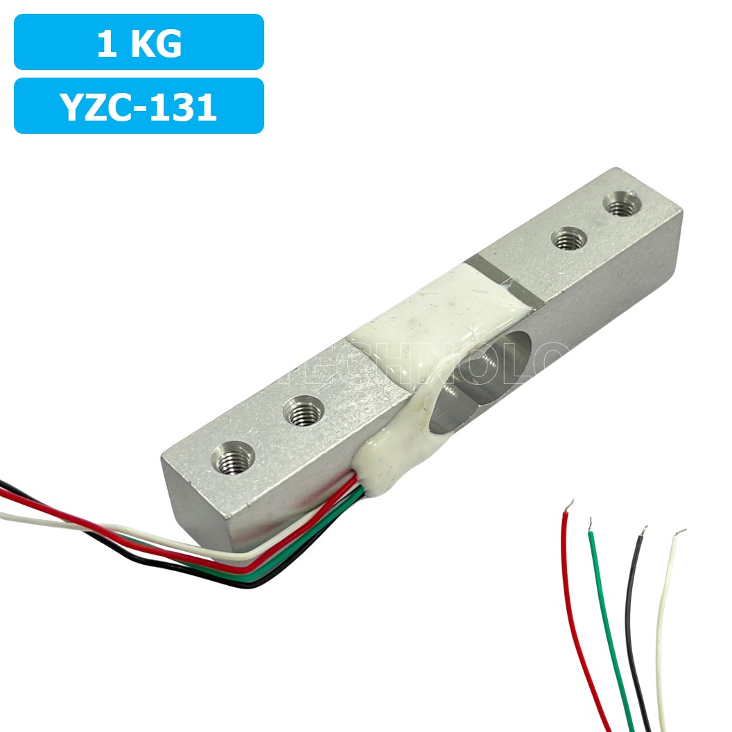 (1ชิ้น) AB092 เซนเซอร์ชั่งน้ำหนัก โหลดเซลล์ Weighing Load Cell Sensor 1Kg for Electronic Kitchen Scale YZC-131 With Wires Weight sensor