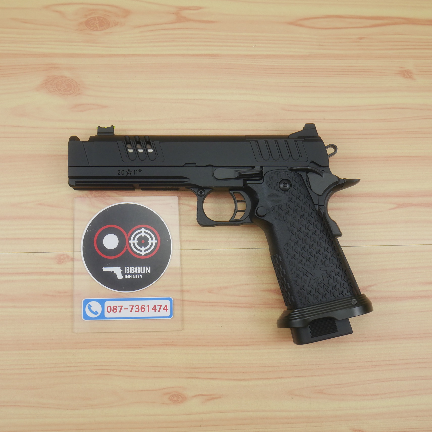 บีบีกันอัดแก๊ส ARMY R618 EMG Staccato XC 2011 VIP Grip BB GUN