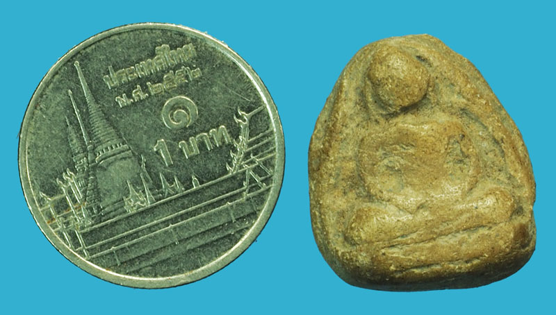 ขายแล้ว*37512 พระหลวงพ่อโต หลวงปู่ภู วัดต้นสน หลังจาร ชลบุรี ปี 24XX เนื้อผง 9