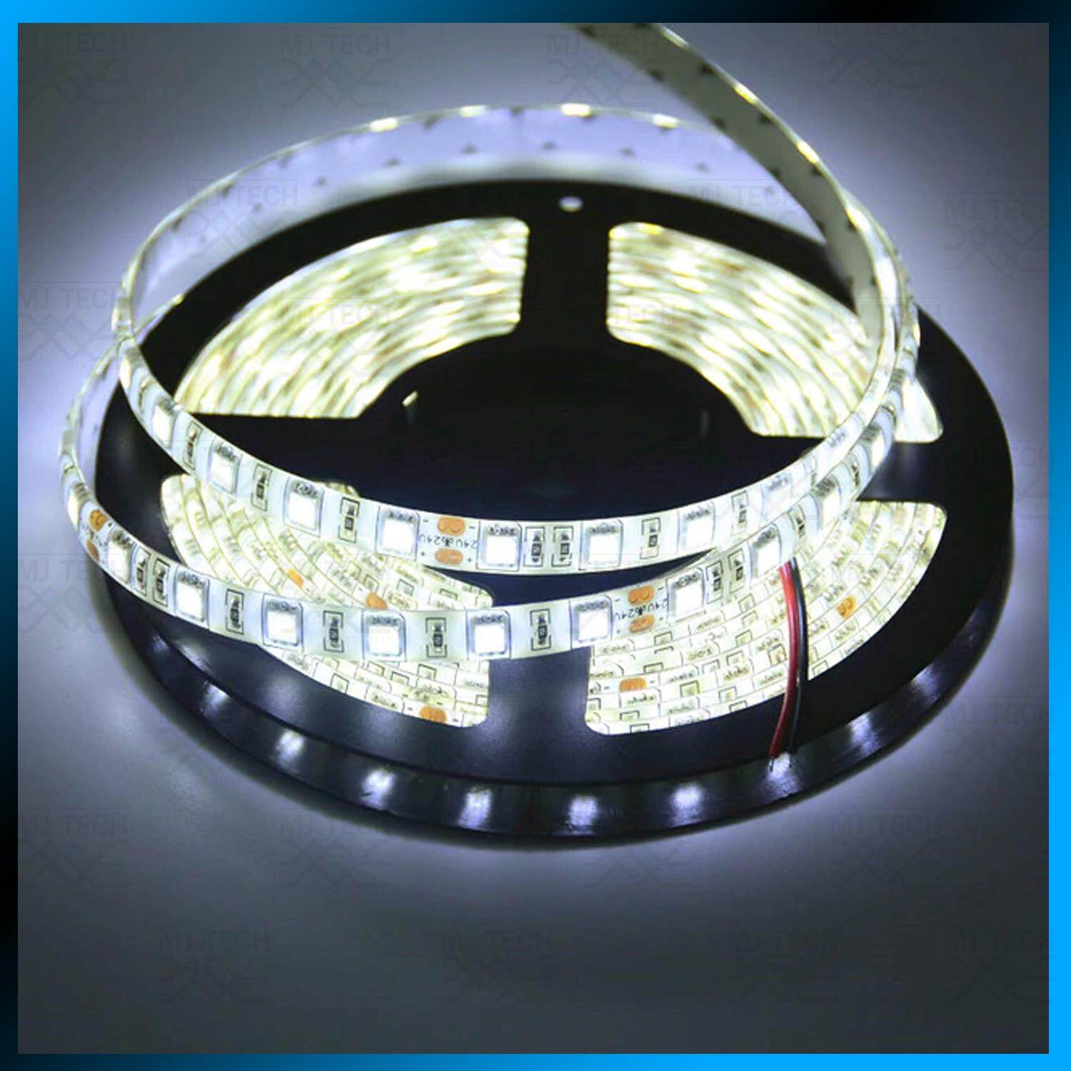 MJ-Tech ไฟ LED แบบเส้น 12V ยาว 5 เมตร แบบมีซิลิโคนกันน้ำ รุ่น 5050 (แสงสีขาว)
