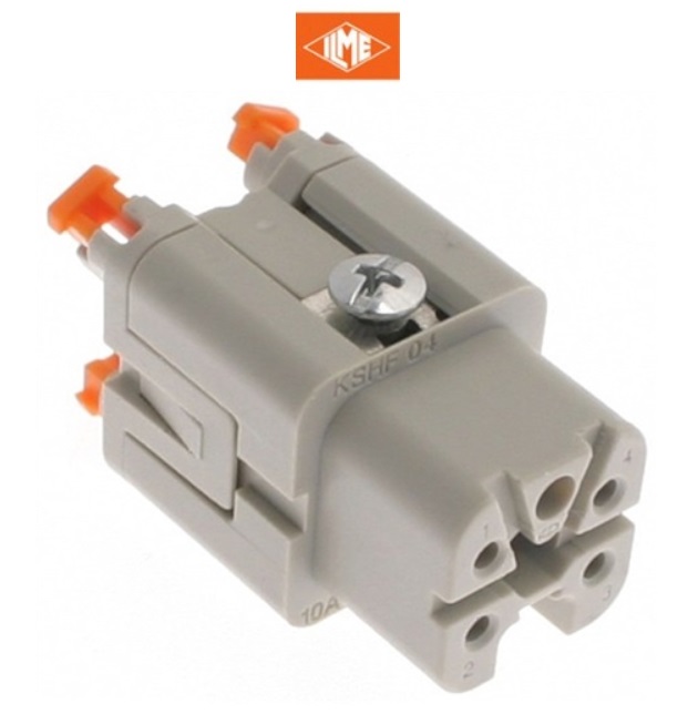 CKSHF04 Squich Spring Insert Female 4Pin, 10A,250V " ILME"