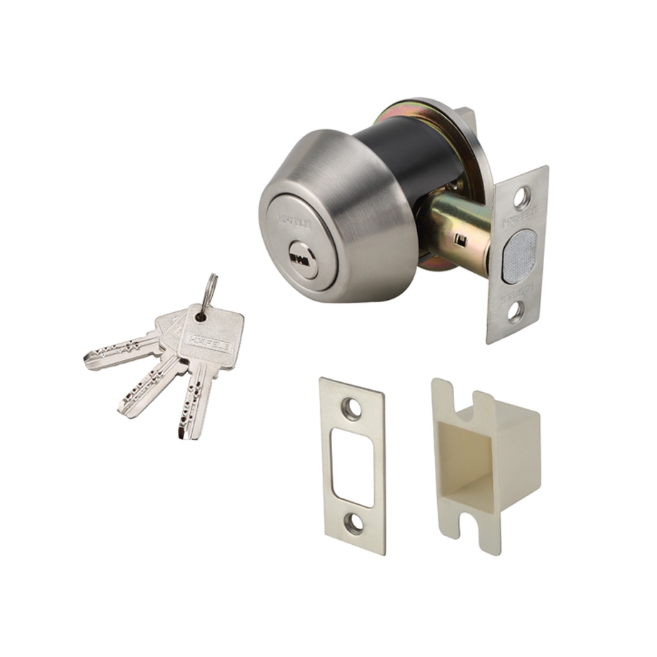 กุญแจลิ้นตาย POWER TW301-SS (ขายส่ง,ราคารวมแวท) หางปลาบิดสีทอง สำหรับบานประตูไม้ หรือบานเหล็กแบบไม่มีบังใบ{1901425601}