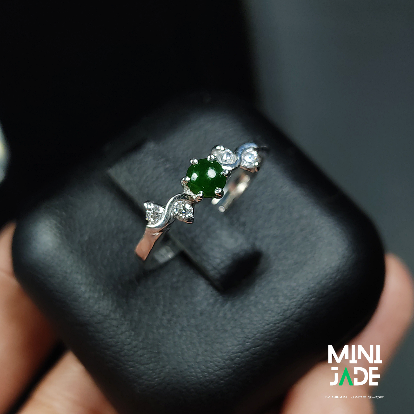 แหวนหยก jadeite เนื้อแก้วใส
