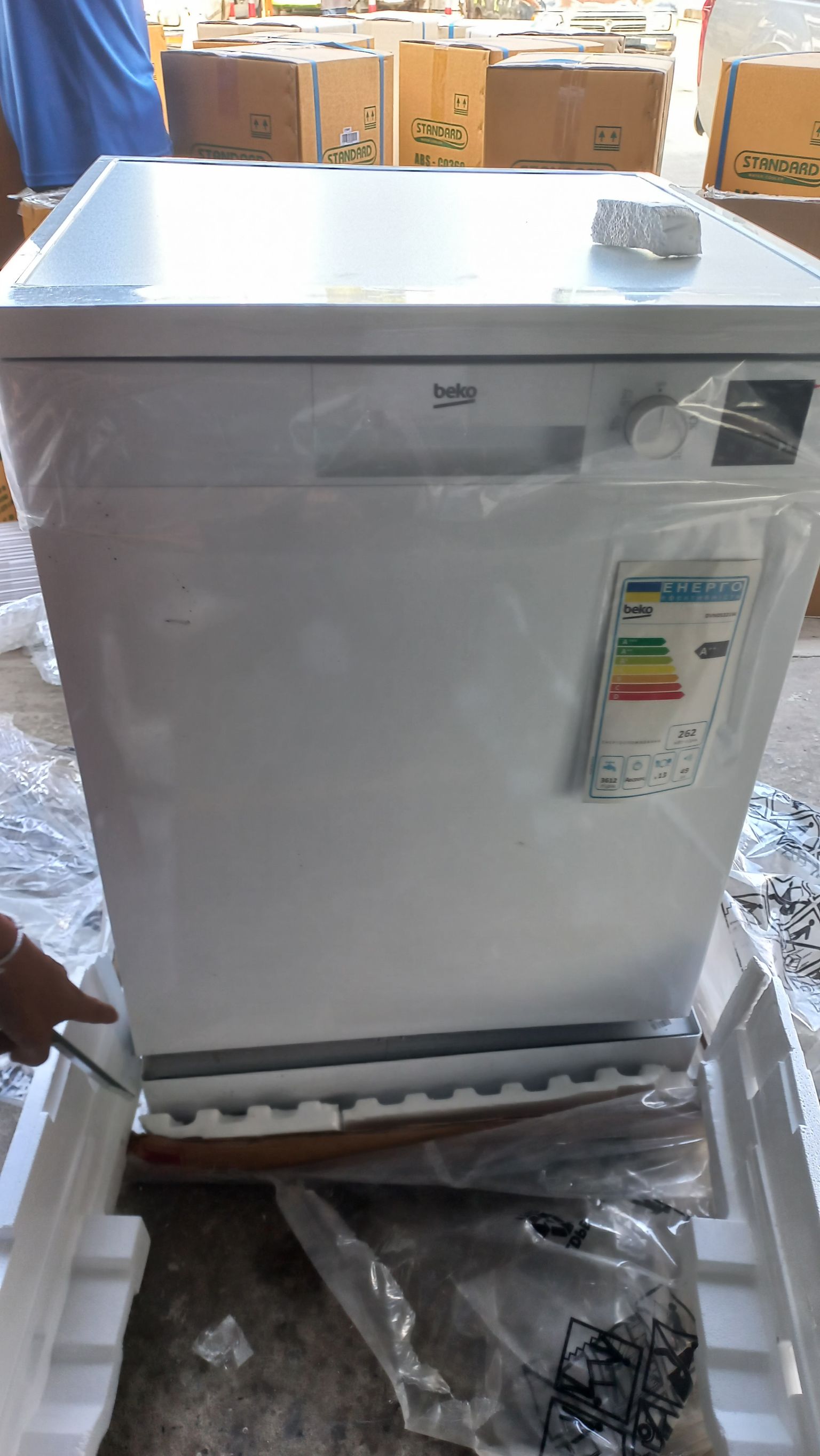 (สินค้ามีตำหนิ The product is defective) BEKO เครื่องล้างจานแบบอิสระ รุ่น DVN05321W สามารถขอรูปเพิ่มเติมได้ทางแชทค่ะ