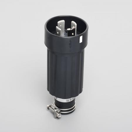 41062R AMERICAN DENKI 3-Pole 4-Wire Grounding 100A 600V Plug (Rubber Housing)