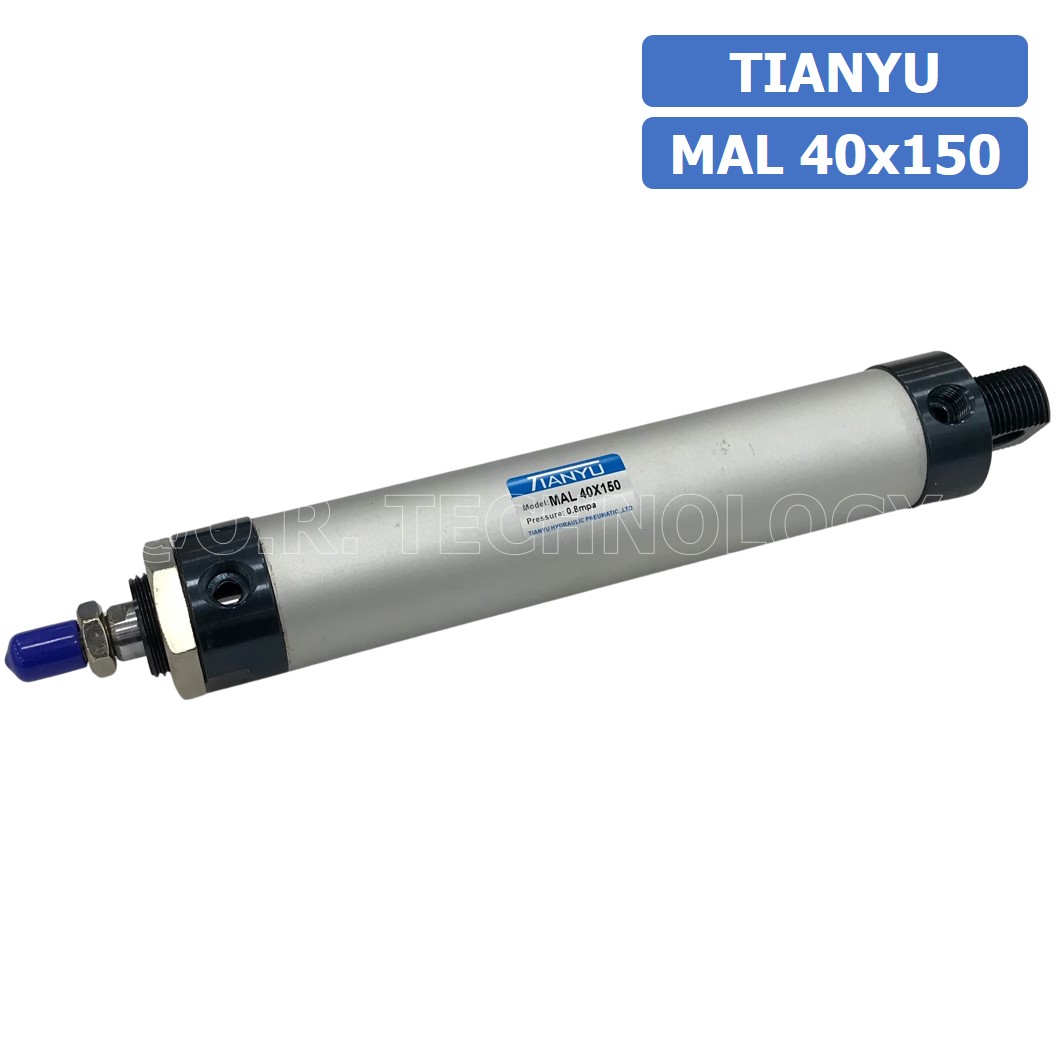 (1ชิ้น) กระบอกลม ขนาดเล็ก รุ่น MAL 40x150 (Mini Air Cylinder Series) Pneumatic Cylinder กระบอกลมนิวเมติก