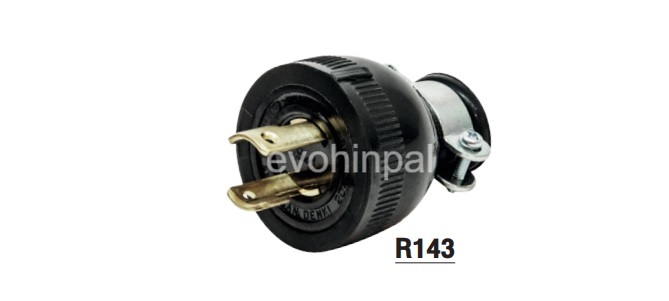 2222N AMERICAN DENKI Locking Type plug 2P20A 250V